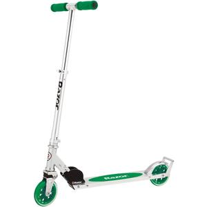 Razor A3 Kick Scooter for Kids Ages 5+ - Larger Wheels, Front Suspension, Wheelie Bar, Lightweight, Foldable, Aluminum Frame, and Adjustable Handlebars