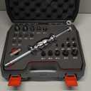 24-Piece Slide Hammer Set, Dowel Pin Puller - Remove Bushings, Bearings, Dowel Pins, Seals, and Frozen Parts with Attachments