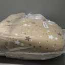 Baby Lounger | Organic Cotton Infant Lounger | Reversible, Adjustable & Portable Floor Lounger | Supervised Use | Soft, Breathable, Washable Cover- Star Collection (Tan)