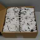 Honoson 100 Pcs Thicken White Mini Gift Bags with Handles, 3.9 x 4.7 x 2.4 Inch Small Paper Goodie Shopping Bags for Small Business Party Wedding Gift Wrap Valentine