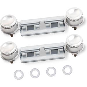 BlueStars WB16K10026 WB29K17 Double Burner Assembly Replacement - Compatible with G.E Kenmore Hot.point Ranges - Replaces 868697 AP2633210 WB16K10003 65932 PS232404 - PACK OF 2