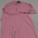 Ophestin Women 2 Piece Outfits Dressy Batwing Sleeve Button Down Crop Top Cut Out Wide Leg Pant Matching Tracksuit Sets (XX-Large, Pink)