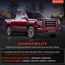RH Xenon Headlight Assembly Fit for GMC Sierra 1500 2016 2017 2018, HID Projector Headlamp with LED DRL & Chrome Housing - Replace GM2503453 84046791 84568273 (Right Passenger Side, w/o D5S Bulb)