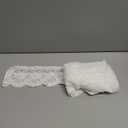 Lace Trim Ribbon, Delicate Crown Ribbon for Crafts Sewing and Bridal Wedding Dress Applique Decorations, 3.3inch Width 5 Yards/Lot (White)