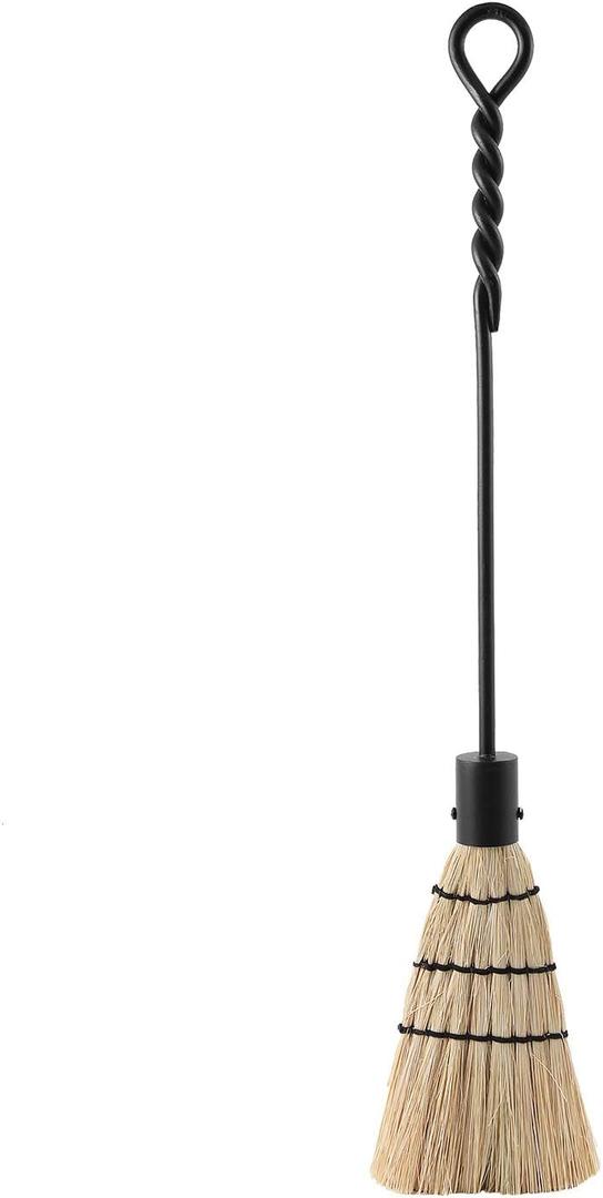 Minuteman International Rope Handle Single Brush Fireplace Tool, Standard, Black Minuteman International Rope Handle Single Brush Fireplace Tool, Standard, Black