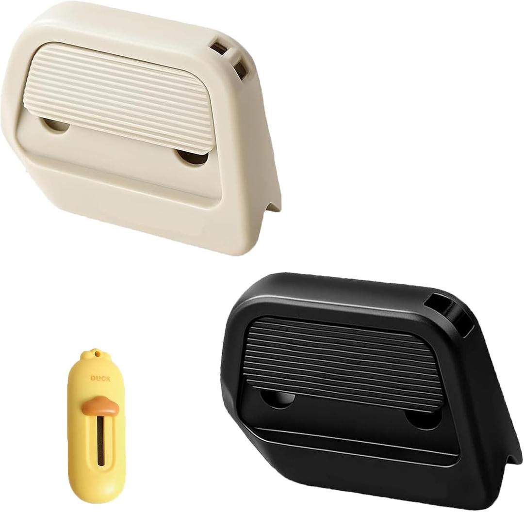 3 x Magnetic Retractable Box Cutter,2025 New Magnetic Box Cutter,ABS Handle & Rustproof Ceramic Blade,For Art workcardboard cutter(Little Yellow Duck Cutter1)