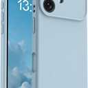 OTOFLY Magnetic for iPhone 17 Case,Compatible with Magsafe,Classic Liquid Silicone Mobile Phone Case,Integrated Camera Control Button,Anti-Scratch Microfiber Lining, Baby Blue