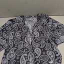 Zando 2025 Beach Black Paisley Kimono Cover Up for Women Summer Hawaiian Shirts Holiday Style Coverups Resortwear Lightweight Sheer Open Front Cardigan Casual Daily Outfit Loose Capes X-Large