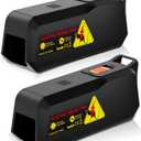 Electric Mouse Trap Zapper with Powerful Voltage, Effective Electronic Mouse Traps Indoor for Home, No-Touch Disposal, Reusable Mice Catcher for Kitchen, Living Room, Garage and More (2, Black)