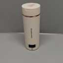 Travel Electric Kettle Portable Mini Kettle,Small Hot Water Boiler with 4 Temperature Settings,304 Stainless Steel,Fast Boiling Water with Auto Shut-Off and Boil Dry Protection,400ml (Beige, 400ML)