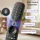 Replacement for LG Smart TV Remote(MR24GA,MR23GA,MR22GA,MR21GA,MR20GA)-Magic Control with Voice & Pointer Click-Compatible with LG OLED,QNED,NanoCell,UHD 4K/8K Smart TVs (2019-2024)
