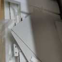 ChooChoo LED Nightstand with Charging Station, Smart Night Stand with Sliding Top Storage, 2-Drawers High Gloss Bedside Table, Modern End Table for Bedroom,White (1 Pack)