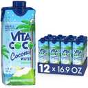 Vita Coco Coconut Water, Pure Organic | Refreshing Coconut Taste | Hydrating Electrolytes | Vital Nutrients | 16.9 Oz (Pack Of 12) (BBD 08/12/26)