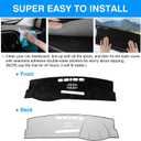 Autorder Dashboard Cover Mat for 2022-2025 Genesis GV70 Accessories Dash Cover Upgrade Velvet Dash Mat Sunshade Glare UV Rays Protector