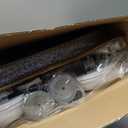 HOMLAND Raised Toilet Seat with Handles, Toilet Seat Riser for Seniors with Adjustable Height & Width, FSA/HSA Eligible 400lb Handicap Elevated Toilet Seat for Elderly, Pregnant, Fit Any Toilet (Grey)