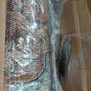 Area Rugs 6'x9' Washable Non-Slip, Floral Vintage Distress Print Pattern Medallion Carpet for Living Room Bedroom Dining Room, Brick Red Rust Neutral Brown Burnt Orange Green