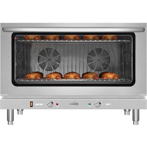 KoolMore 32 in. Commercial Countertop Convection Oven, Holds Full Size Pans, 4 Racks and 3500W of Power, 240V in Stainless-Steel, ETL Listed for Safety and Sanitation (KM-CTCO-44), 4.4 Cu. Ft.