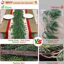Christmas Cedar Garland for Staircase Real Touch Droopy Bendable Lifelike Faux Xmas Garlands for Decoration Christmas Green Pine Mantle Garland Thanksgiving Table Decorations Outdoor Indoor 72" (6ft-full)