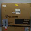 SUPERJARE 0.56'' Thick 6 Pcs 24 Sq Ft Rubber Top Exercise Equipment Mats, High Density EVA Foam Mats with Rubber Top, Interlocking Gym Flooring for Home Gym, Protective Workout Mat, Black/Blue