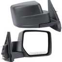 Right Passenger Side Mirror Compatible with Jeep Patriot 2007-2017 Manual Non-Heated Replacement For CH1321281 | 5155456AK (Black)