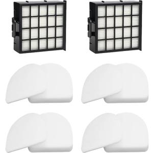 AZ4000 Replacement filter set compatible with Shark Detect Pro Max Upright Vacuum Models AZ4000 AZ4002 AZ4000C AZ4002W 2 Hepa Filters + 4 Foam & Felt Sets part # XFFKAZ4000 & XHFAZ4000