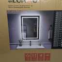 LOAAO 28X36 LED Bathroom Mirror with Lights, Anti-Fog, Dimmable, Backlit + Front Lit, Lighted Bathroom Vanity Mirror for Wall, Memory Function, Tempered Glass, Safe to Use, ETL Listed