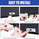 4 Pack Car Door Lights Logo Projector Fit for mini cooper r55 r56 r57 r58 r59 r60 r51 f54 f56 f55 f60, 3D Shadow Lights LED Door Logo Projector (Red Original Logo)