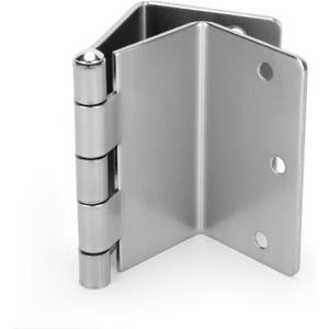 goldenwarm 3 Pack Satin Nickel Brushed Swing Clear Expandable Door Hinges, 3.5" Inch with 1/4" Inch Radius, Full Mortise Satin Nickel Brushed Offset Door Hinges