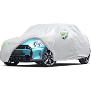 Car Cover Custom Fit for 2014-2026 Mini Cooper/Cooper S 2-Door, Migaven Waterproof Full Exterior Cover Sun Rain Protection with Door Zipper and Cotton Lining