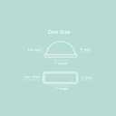 2 x THE Butter Dish Matte Ceramic Butter Keeper with Lid for Countertop Use 2-Piece Round Design for Standard Butter Sticks Microwave & Dishwasher Safe (Olive)