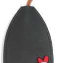 2 x PU Leather Key Fob Case, 5Pcs Key Pouch for Car Keys Keychain Holder Love Heart Decor Key Case, 5 Colors