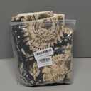 Vintage Floral Print Throw Pillow Covers 26x26 Set of 2 Neutral Modern Farmhouse Accent Decorative Cushion Covers Boho Home Decor for Couch Sofa Chair Bed Living Room, Black