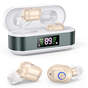 In Ear Hearing Aids, Hearing Aids for Seniors Rechargeable, Hearing Amplifier with Noise Cancelling for Adults Hearing Loss,Hearing Assist Devices with Volume Control