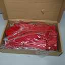 8 Pcs Large Christmas Bow 26 x 12 in Christmas Red Velvet Bows Golden Edged Xmas Tree Topper Ornament Bows Outdoor Decoration for Xmas Home Wreath Tree Front Door Holiday Party Supplies