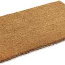 Kempf Natural Coco Coir Door Mat, 2x3” - Thick, Woven Back, Heavy Duty Durable, for Entryway Front Door Patio Porch, Indoor Outdoor, Blank Welcome Floor Mat