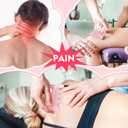 2 Pcs Fascia Cellulite Massage Tool Set - Fascia Release Tools for Neck, Shoulder, Back, Legs, Resin Body Massager Tension Relief Back & Plantar Fasciitis Relief, Pink