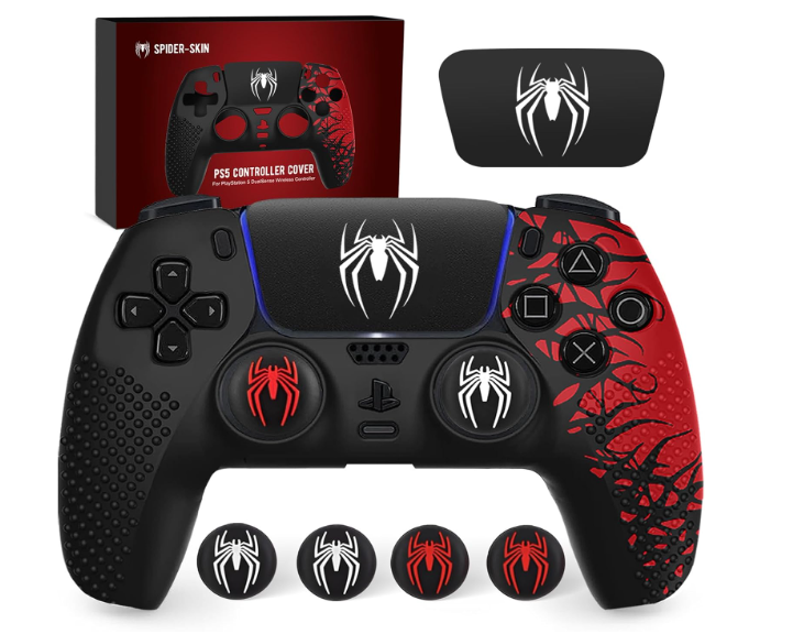 Darno Anti-Slip Silicone Skin for Ps5 Controller, Ps5 Controller Accessories, Soft Protective Cover Case for PlayStation 5 Control Grip with Touch Pad Stickers 