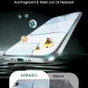 NIMASO for iPhone Air Screen Protector Full Coverage 6.5-Inch, No Bubbles No Dust Instant Installation, 9H Hardness Tempered Glass Military Grade Shatterproof, Anti-Scratch, 2 Pack