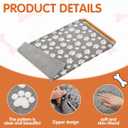 BALAPET Washable Dog Crate Pan Cover, Soft Plush Velvet Liner for Dog Crate Tray Fitted Cover for Pet Crate Pan 49 x 30 Inch,Reusable Pan Cover Only(49.2x30.7in)