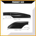 Upper/Roof Rack Rails End Cap Protection Cover Shell for Toyota RAV4 2006-2012 / Rails End Covers Shell Cap / 4 Pcs/Black Replacement