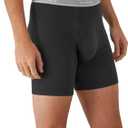Hanes Men's Underwear Boxer Briefs Pack, Cool & Breathable Cotton Moisture-wicking Underwear for Men, No Ride Up (Black, S)