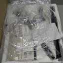 Dimmer LED Floor Lamp,Tall Standing Lamp with Swing Arm,Black Lamp with Dimmer LED Bulb,Elegant Floor Lamp for Living Rooms & Bedroom (Black)