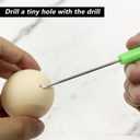 Easy Egg Blower Empty Egg Tools One Hole Egg Pump and Drill Easter Egg Maker Supplies Ukrainian Egg Decorating Kit Blue