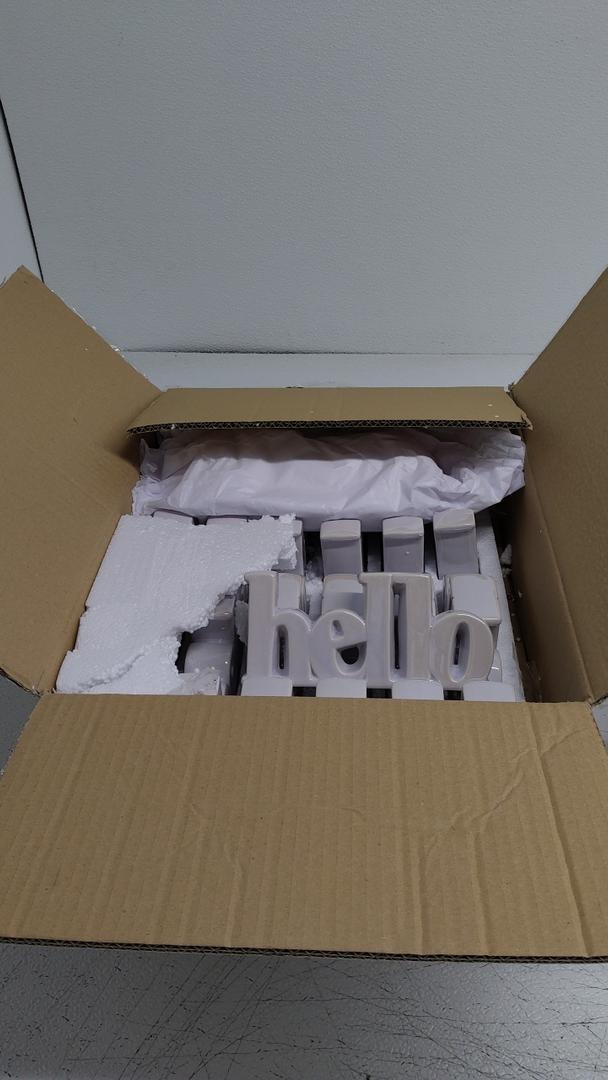 Ceramic Sign Hello 12pcs Ceramic Sign Hello 12pcs