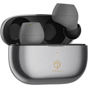 Ceramics X Wireless Earbuds, 55dB Active Noise Cancelling Earphones, Hi-Res LDAC, IPX5 Sweat Resistant Anti-Wind, 50H Battery, 4 HD Mics, Game Mode Dual Connectivity (Silver Grey)