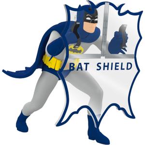 2 x Hallmark Keepsake Christmas Ornament, Batman The Classic TV Series Behind the Bat-Shield, Gifts for DC Comics Fans