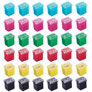 36 Pcs Car Fuses Automotive Fuses Assortment Kit Low Profile Standard Box Shaped Micro Cartridge Fuses 20A 30A 40A 50A 60A 80A for Ford Chevy/GM Nissan Toyota Pickup Trucks Cars and SUVs