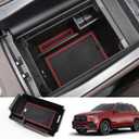 MARCHFA Center Console Organizer Compatible for 2020-2022 2023 2024 2025 Benz GLE 350 450 W167 53 AMG Accessories Armrest Tray Organizer Insert Storage Box for GLS 450 2020 2021 2022 (Red)