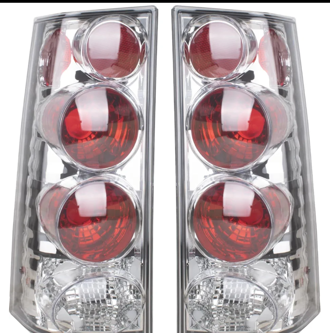 Boine Tail Light Compatible With 20032023 Chevy Express GMC Savana Van 1500 2500 3500 Driver and Passenger Side Rear Light Brake Lamps (White)