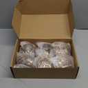 6 Pcs 4" Large Christmas Ball Ornaments Champagne Gold Christmas Tree Ornaments Pipa Glitter Sequin Balls for Xmas Tree Holiday Party Decorations